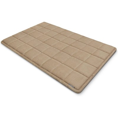 Sweet Home Collection - Memory Foam Non Slip Non Skid Back Plush Bath Mat  Rug, Gray, 20 X 32 : Target