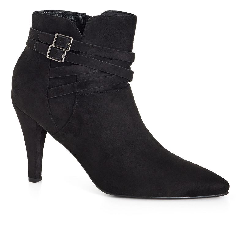 Women's Plus Size WIDE FIT Sultry Ankle Boot - black | CITY CHIC, 1 of 3