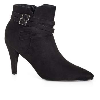 Women's Plus Size WIDE FIT Sultry Ankle Boot - black | CITY CHIC