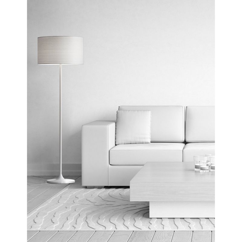 60&#34; Oslo Collection Floor Lamp White - Adesso, 4 of 5
