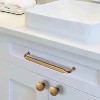5'' Hole Center Distressed Antique Brass Cabinet Pulls with 12 Screws 12 Piece - 4 of 4
