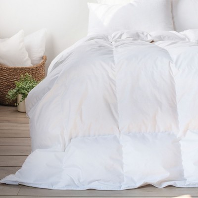 Twin Extra Warm White Cotton Feather & Down Duvet Comforter