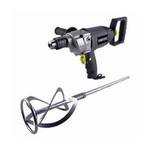 Master Mechanic 8.75 Amp Motor 0.5 Inch Mixer Drill with Rear and Side Soft Grip Handles, Mix Bar, Chuck Key, and 2 Piece Spanner - 1 of 4