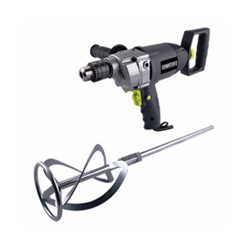 Master Mechanic 8.75 Amp Motor 0.5 Inch Mixer Drill With Rear And Side Soft Grip Handles Mix Bar Chuck Key And 2 Piece Spanner Target