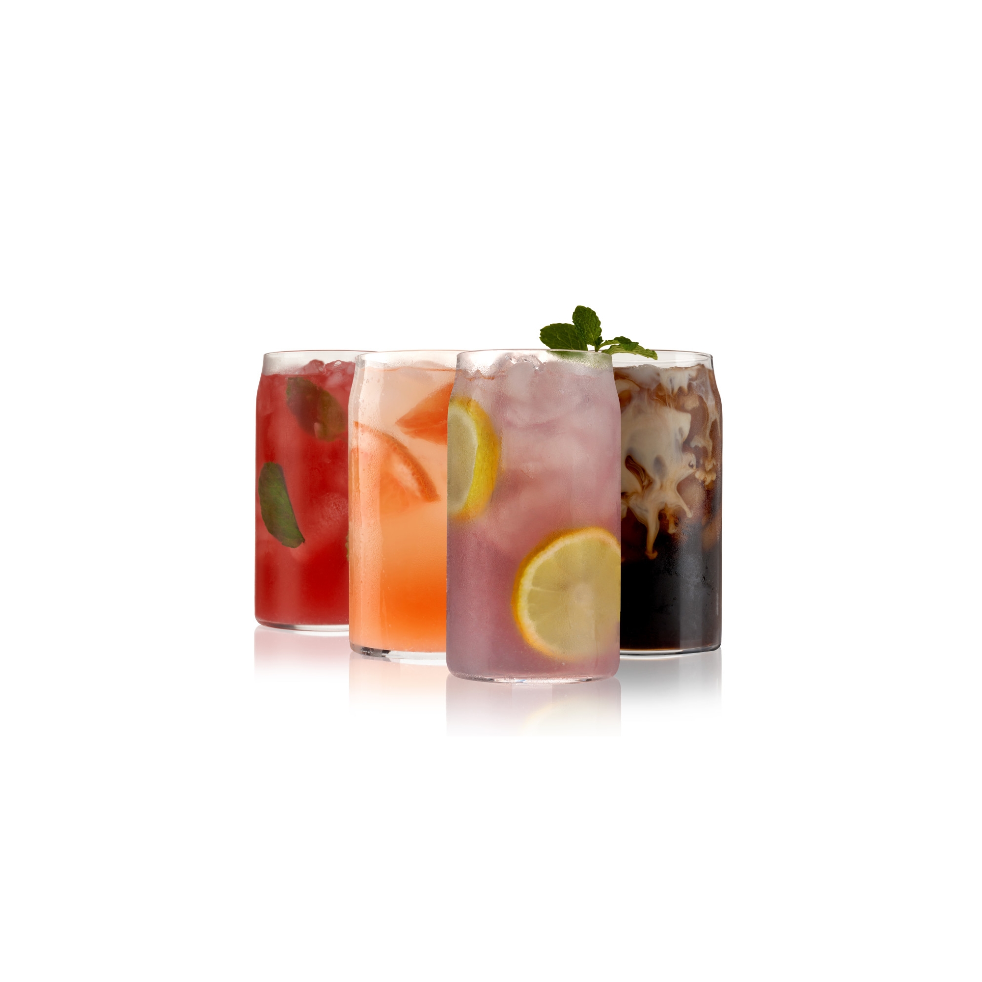 True Beer Can Pint Glasses Set of 4