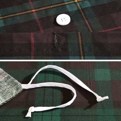 Full/Queen Green Cotton Woodland Tartan Reversible Duvet Cover Set