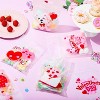 Joyfy 36 Pcs Valentine Cellophane Gift Bags, 6-Design Candy Treat Bags for Kids Party Favors, Classroom Exchange Prizes - 2 of 4