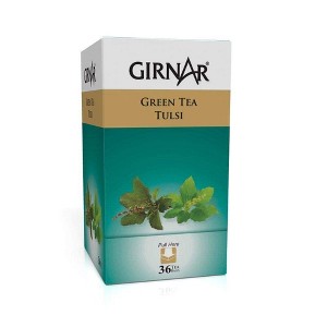 Girnar Green Tea Tulsi - 36 Tea Bags X 2 Packs - Indian Tea & Coffee - 1 of 1