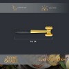 Stainless Steel Meat Tenderizer in Polished Gold Finish - 3 of 4