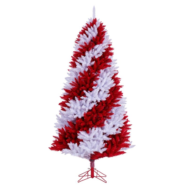 Vickerman Artificial Candy Cane Christmas Tree, 1 of 7