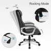 COMHOMA Office Chair High Back PU Leather Ergonomic Executive Chair Black - 4 of 4