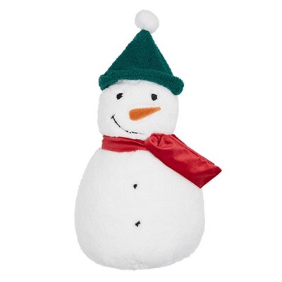 The Lakeside Collection Christmas Shaped Accent Pillows - Snowman