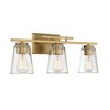 Savoy House Calhoun 3 - Light Vanity in  Warm Brass - 4 of 4