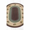 Earth Rugs Pinecone Oval Patch Tread 5'x8' Rustic Lodge & Cabin Floor Decor - 3 of 3