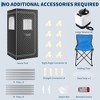 Garvee Portable Steam Sauna Tent with 600D Oxford Cloth and Aluminum Foil Lining - with 4L Large Steamer and Folding Chair - 2 of 4