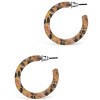 SHINE by Sterling Forever 1.25" Resin Hoop Earrings - 3 of 3