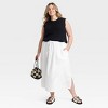 Women's Tie-Front Midi A-Line Skirt - Universal Thread™ - 3 of 3