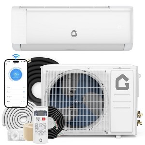 24000 BTU Ductless Mini Split Air Conditioner Heat Pump 21 SEER2 Energy Efficient Inverter AC w/WiFi,Alexa Compatible,Installation Kit, Remote - 1 of 4