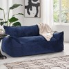 OUTSUPPLY 2-Seater Oversized Bean Bag Chair with Armrests, Removable Washable Cover, Modern Lounge Seat - 3 of 4