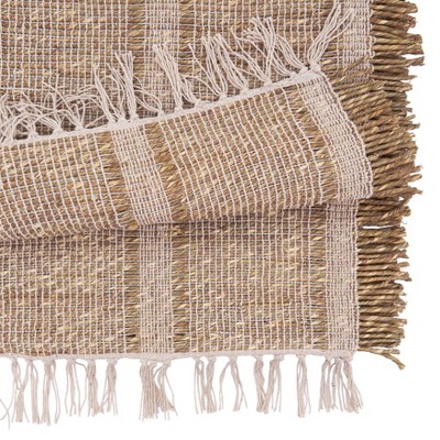 Natural Woven Cotton Asiatic Grass Table Runner