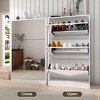 RISOKEYS Mirror Shoe Cabinet with 3 Flip Drawers,Freestanding Shoe Cabinet Storage,Narrow Shoe Organizer Rack for Entryway,Front Door,Foyer,Hallway - 2 of 4