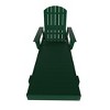 WestinTrends Dylan Adirondack Poly Reclining Chaise Lounge With Arms - 2 of 4