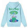 Rick & Morty Portal Art Adult Black Long Sleeve Hooded Sweatshirt - 4 of 4