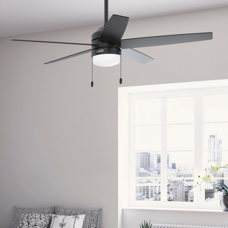 52" Bardot Ceiling Fan with Light Kit and Pull Chain (Includes LED Light Bulb) - Hunter Fan, 4 of 14