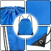 Bulk Drawstring Bags for Party Favors, Lightweight Sackpacks for Gym, School Events, Team Sports & Giveaways - 3 of 4