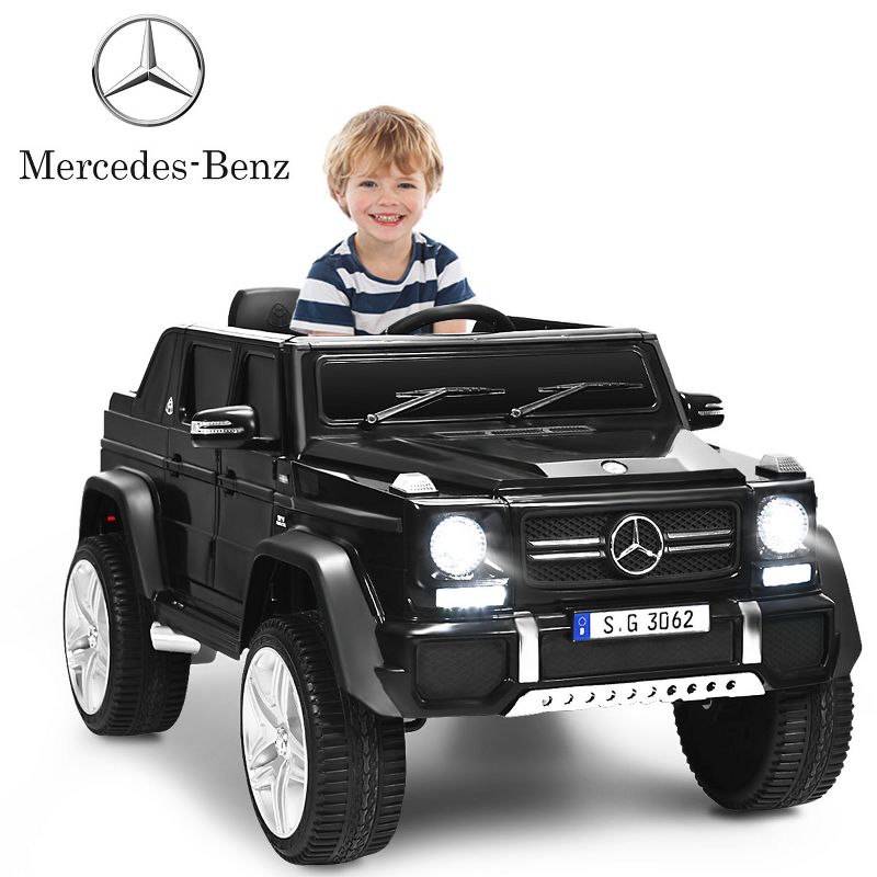 Costway Mercedes Benz 12V Electric Kids Ride On Car  RC Remote Control W/Trunk, 2 of 11