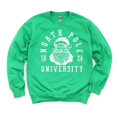Simply Sage Market Women's Graphic Sweatshirt North Pole Santa 1824