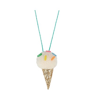 Meri Meri - Ice Cream Pompom Necklace - Necklaces - 1ct