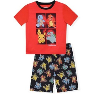 Pokémon Little/Big Boys' 2-Piece Polyester Pajama Short Sets - 1 of 3