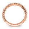 Black Bow Jewelry 2.25mm 14k Rose Gold 1/20 Ctw Diamond Stackable Band - 2 of 4