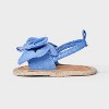 Baby Girls' Chambray Bow Ankle Strap Sandals - Cat & Jack™ Blue - 2 of 4