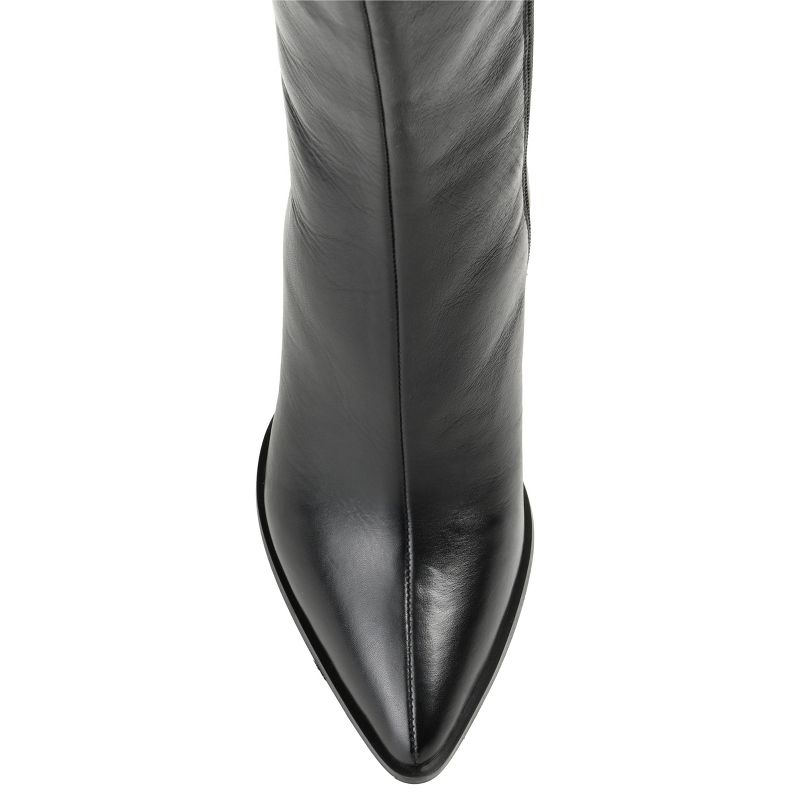 Journee Signature Wide Calf Women's Genuine Leather Tru Comfort Foam™ Laila Boot, 5 of 11