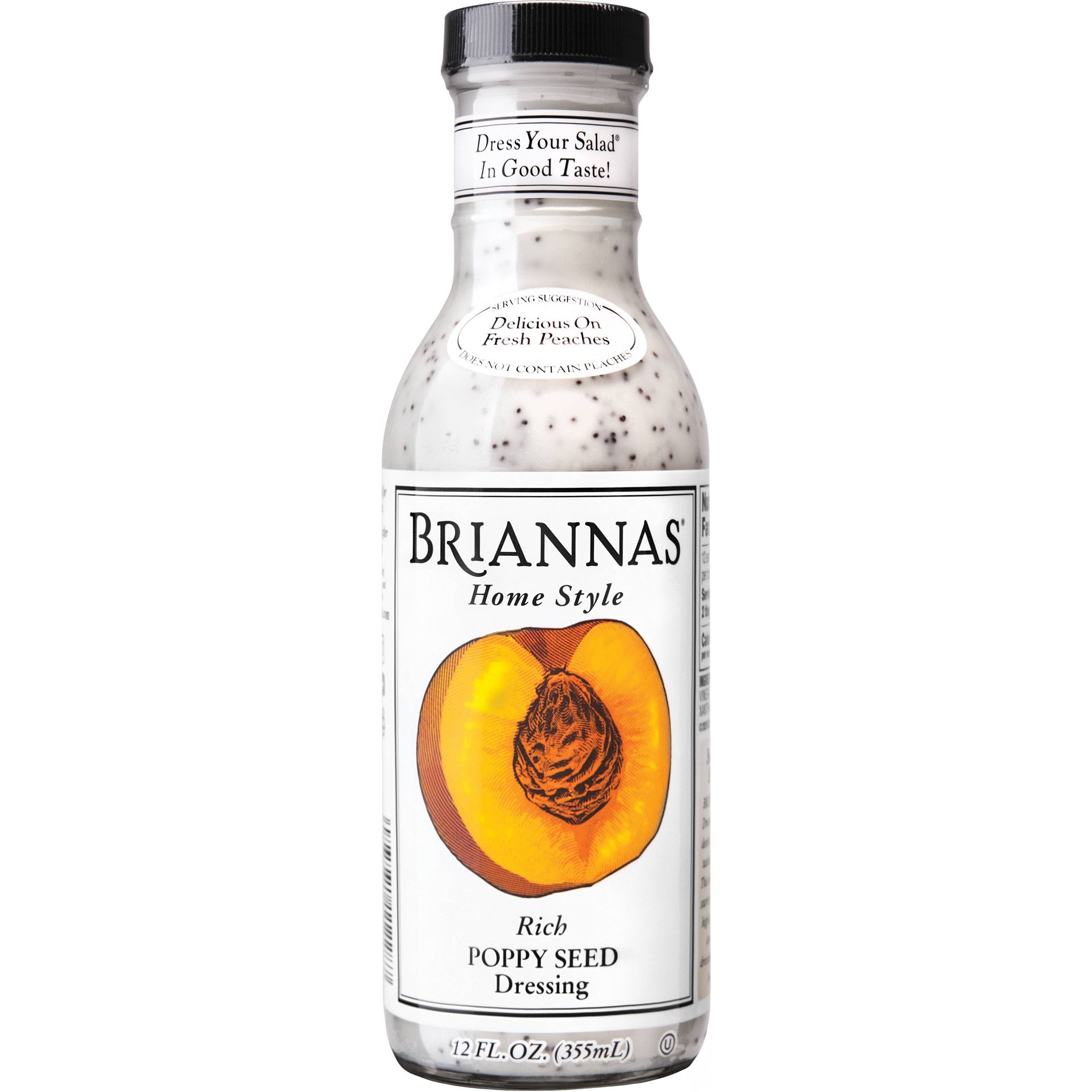 Briannas Home Style Rich Poppy Seed Salad Dressing - 12 fl oz