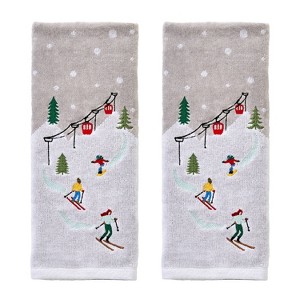 SKL Home 2pk Mini Skiing Hand Towels - 1 of 4