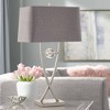 Pacific Coast Lighting Acrylic Ball 32" Tall Open Frame Large Modern End Table Lamp Silver Brushed Nickel Finish Metal Single Living Room Bedroom - 2 of 4