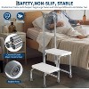 Step Stool with Dual Handle and Non-Skid Platform Duty 450 Lbs Capacity Height Adjustable Heavy Duty Steps Foot Stool - 3 of 4