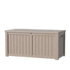 Naysaye Deck Boxes, 2-Piece 120 Gal Outdoor Storage Deck Box, Small Patio Storage Bin for Garden Tools, Black, 54.25"*26.5"*24.2" - 2 of 4