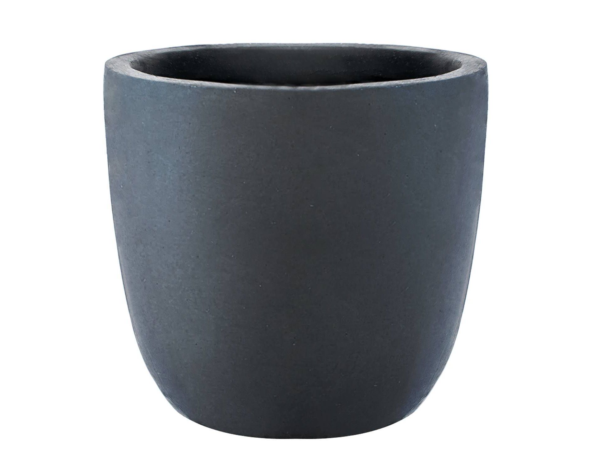 Rosemead Home & Garden, Inc. Concrete Outdoor Planter Pot Black 14"x14"