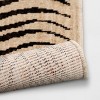 Washable Woven Zebra Accent Rug Black/Tan - Threshold™ - 4 of 4