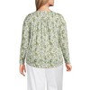 Lands' End Women's Long Sleeve Lightweight Jersey Notch Neck Tunic Top - 2 of 3