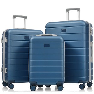 TUYOHW Travel Luggage Set, 3-Piece TSA Lock Suitcase Ensemble with 20 and 28 Inch Sizes with 360° Spinner Wheels - 1 of 4