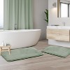 Hearth & Harbor Bathroom Rugs, Ultra Soft Velvet Memory Foam Bath Mats with PVC Backing - 2 of 4