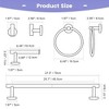 5 Pieces Bathroom Hardware Set , 27.5 Inch Bathroom Towel Holder - 2 of 4