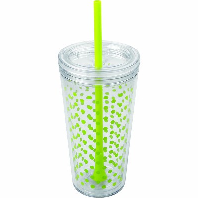 Copco Sierra 24 Ounce Iced Beverage Tumbler Cup With Straw & Spill  Resistant Lid, Bpa Free - Hot Pink 2510-9976 : Target