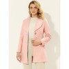 INSPIRE CHIC Women's Casual Shawl Collar Single Breasted Belted Overcoat - 3 of 4