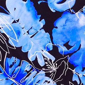 blue floral